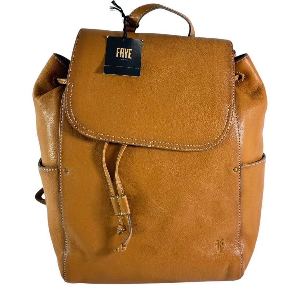 $398 FRYE Tan Leather Olivia Women's Backpack Bag